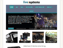 Tablet Screenshot of livesystems.co.uk